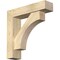 Ekena Millwork Westlake Block Rough Sawn Bracket w/ Offset Brace, Douglas Fir, 6"W x 24"D x 24"H BKT0604X24X24WTL05RDF - alternate 1